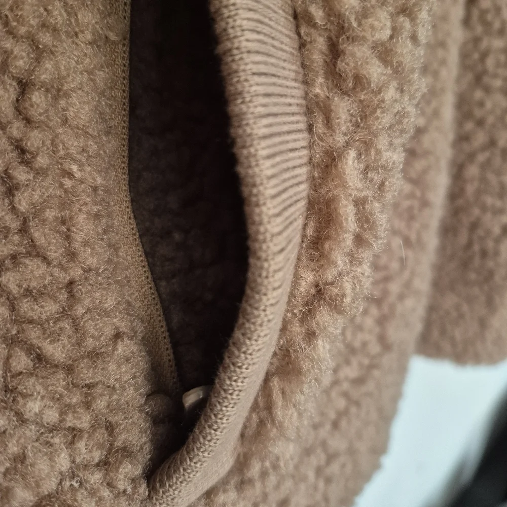 Kit + Ace Taupe Sherpa Full Zip Ribbed Neck And Waist Vest XL - Picture 7 of 12